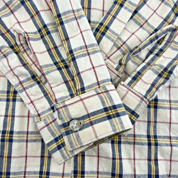 Panhandle Slim Western Wear  Long Sleeve Button-Down Plaid Vintage Mens Shirt M - Picture 2 of 13